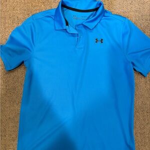 Under Armour Blue Polo Shirt Athletic Performance